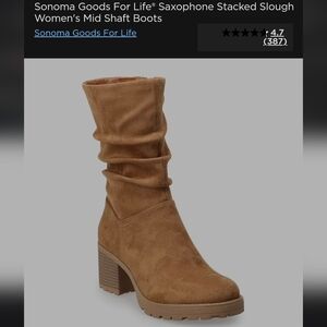 Kohl's Sonoma Goods For Life Tan Heeled Boots